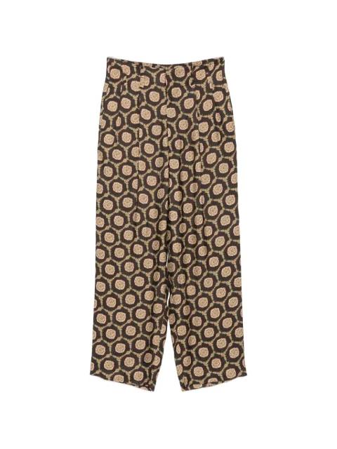 geometric-print pleated trousers by EMPORIO ARMANI