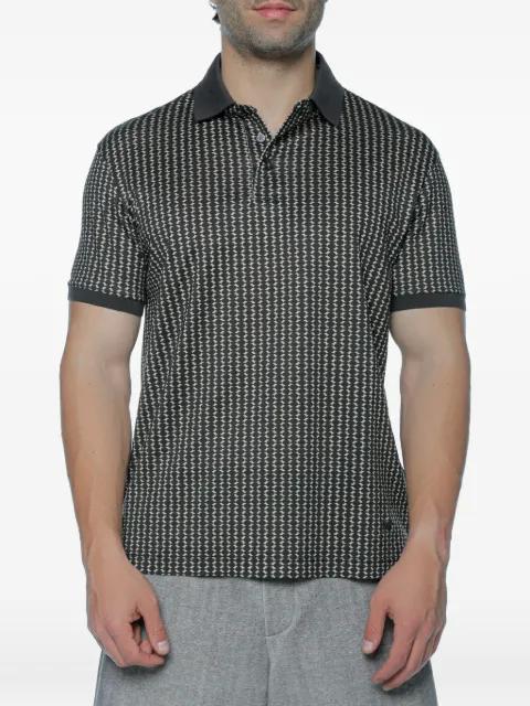 geometric-print polo shirt by EMPORIO ARMANI