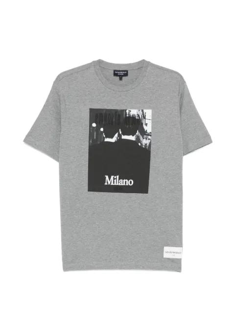 graphic-print T-shirt by EMPORIO ARMANI