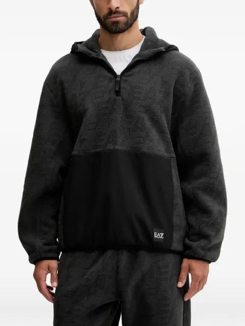 half-zip hoodie by EMPORIO ARMANI