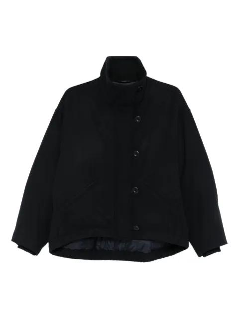high-neck buttoned coat by EMPORIO ARMANI