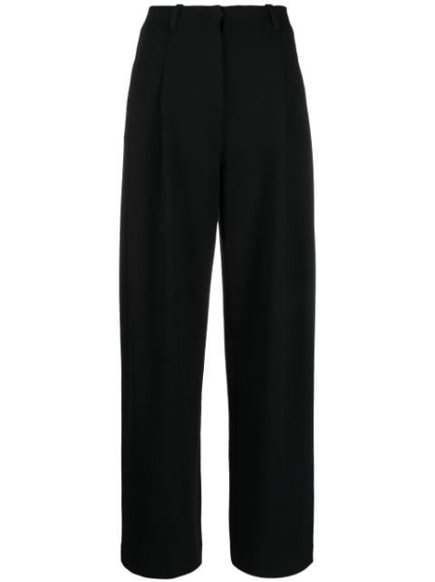 high-waist pleated trousers by EMPORIO ARMANI