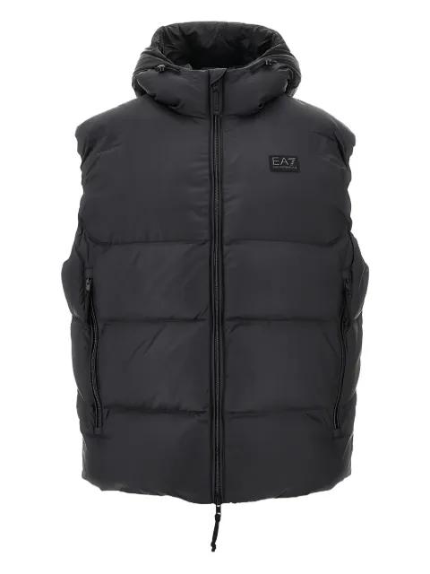 hoodied gilet by EMPORIO ARMANI