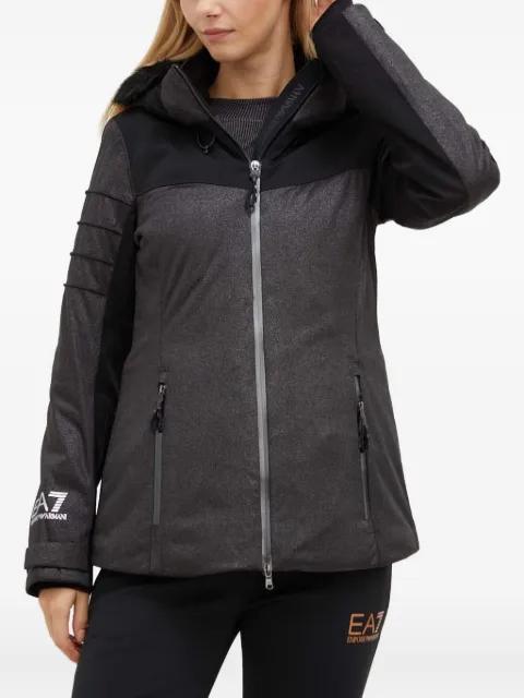 hoodied logo jacket by EMPORIO ARMANI