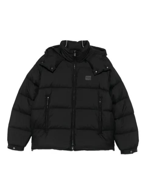 hoodied padded coat by EMPORIO ARMANI