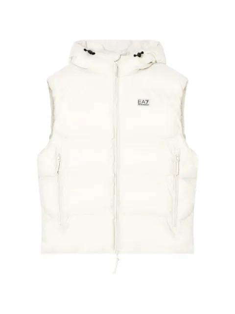 hoodied padded gilet by EMPORIO ARMANI