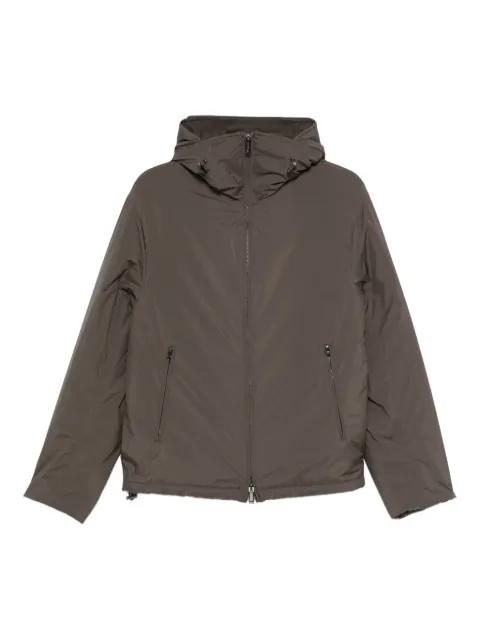 hoodied zip-front jacket by EMPORIO ARMANI