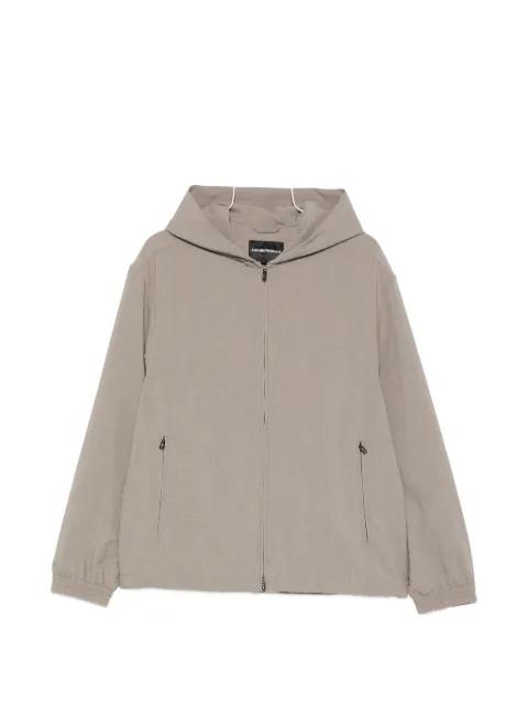 hoodied zip-up jacket by EMPORIO ARMANI
