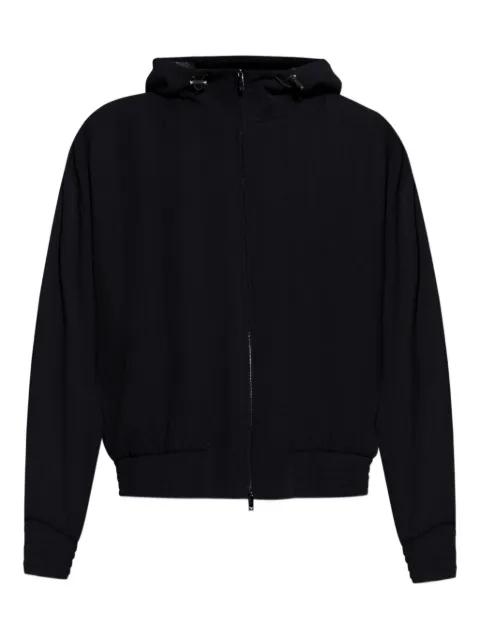hoodied zip wool jacket by EMPORIO ARMANI