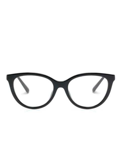 interchangeable-lens cat-eye glasses by EMPORIO ARMANI