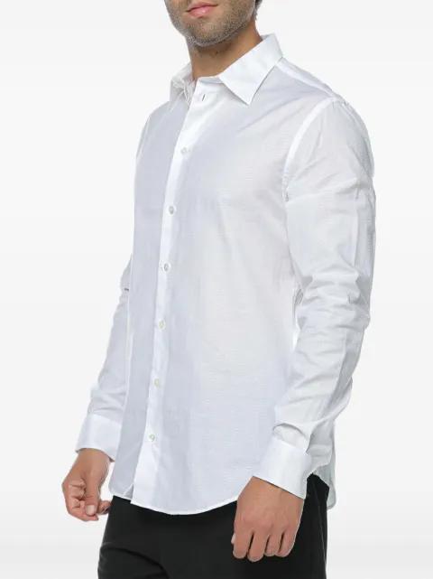 jacquard-weave long-sleeve shirt by EMPORIO ARMANI