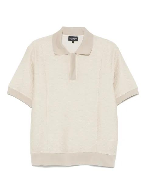 knitted polo shirt by EMPORIO ARMANI