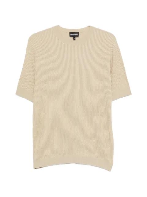 knitted short-sleeve sweater by EMPORIO ARMANI