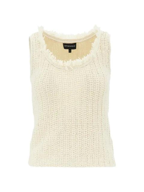 knitted sleeveless tank top by EMPORIO ARMANI