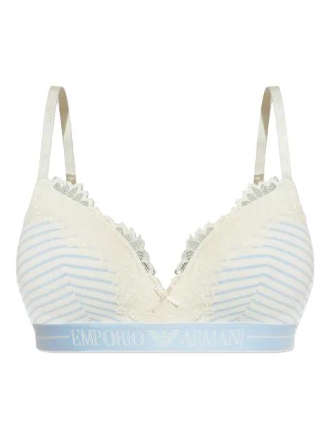 lace-trim bra by EMPORIO ARMANI