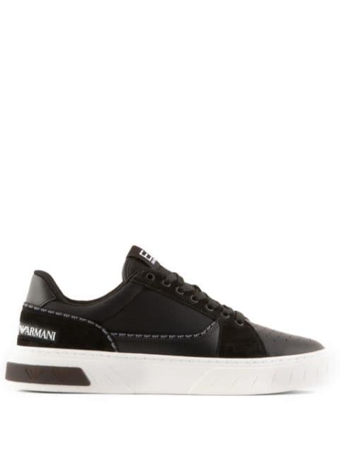 lace-up leather sneakers by EMPORIO ARMANI