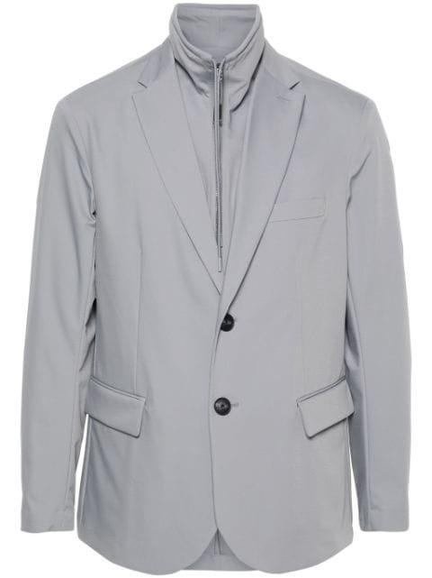 layered-design jacket by EMPORIO ARMANI