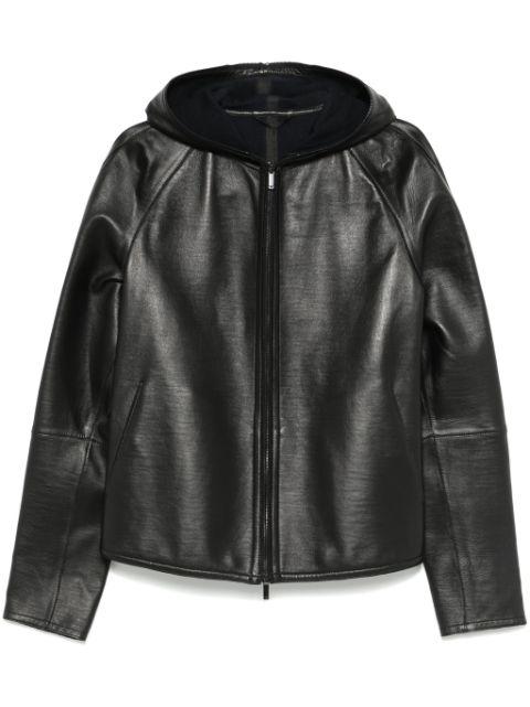 leather jacket by EMPORIO ARMANI