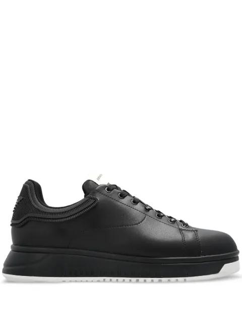leather lace-up sneakers by EMPORIO ARMANI