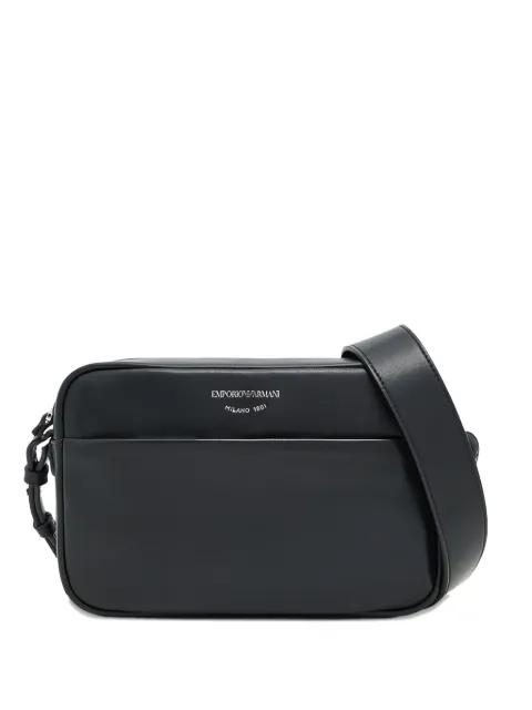 leather shoulder bag by EMPORIO ARMANI