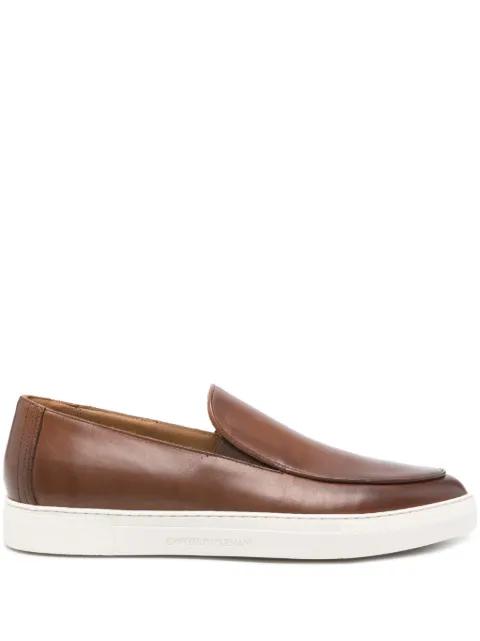 leather sneakers by EMPORIO ARMANI