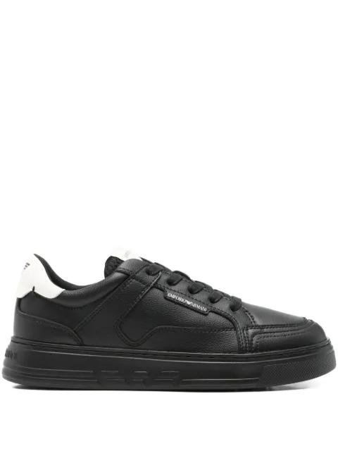 leather sneakers by EMPORIO ARMANI