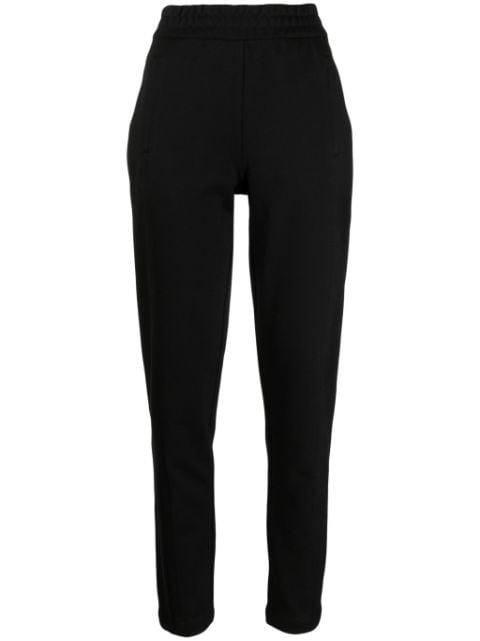 logo-appliqué high-waist track pants by EMPORIO ARMANI