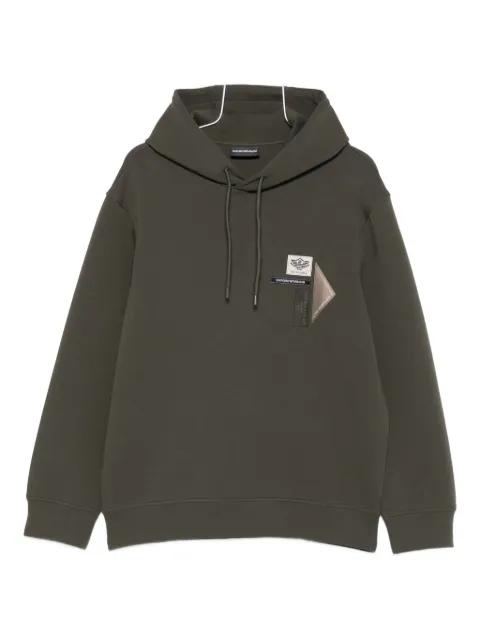logo-appliqué hoodie by EMPORIO ARMANI
