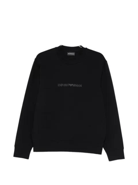 logo cotton sweatshirt by EMPORIO ARMANI