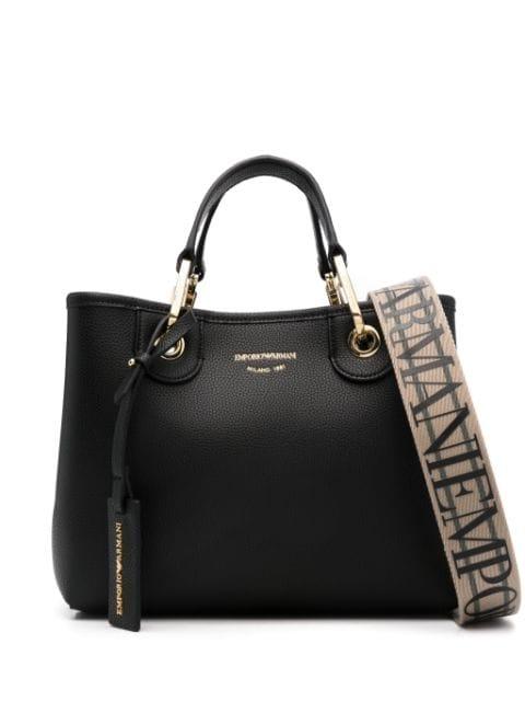 logo-debossed tote bag by EMPORIO ARMANI