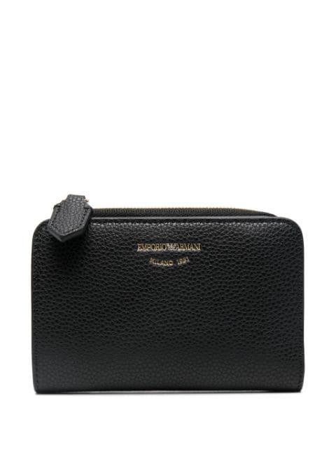 logo-debossed wallet by EMPORIO ARMANI