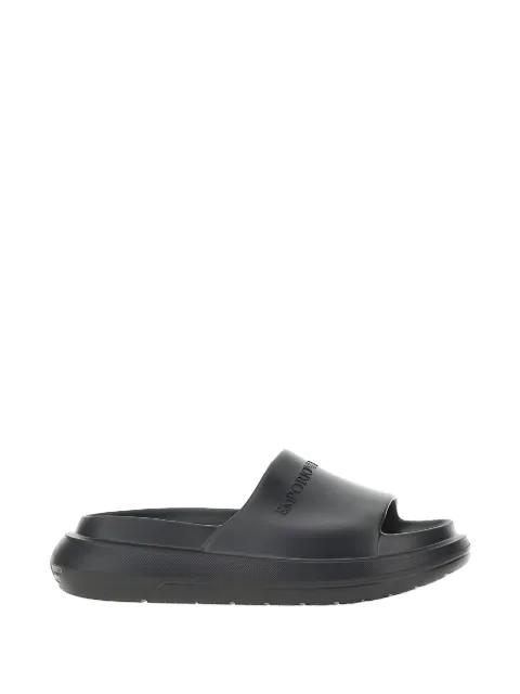 logo-detail flat sandals by EMPORIO ARMANI