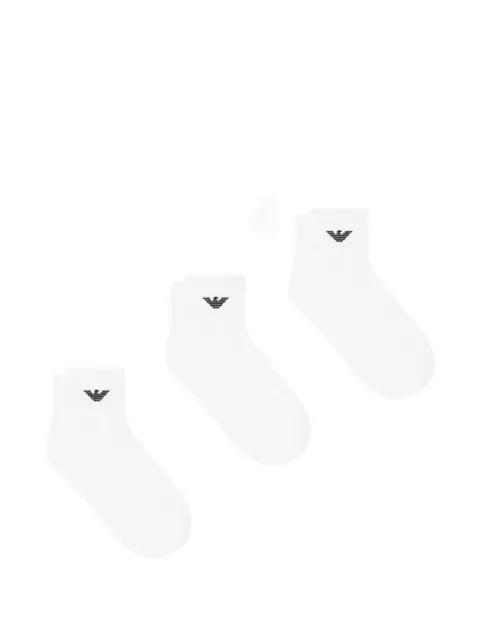 logo-detail socks (set of three) by EMPORIO ARMANI