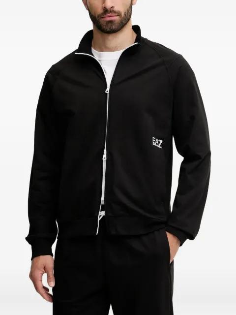 logo-detailzip-up sweatshirt by EMPORIO ARMANI