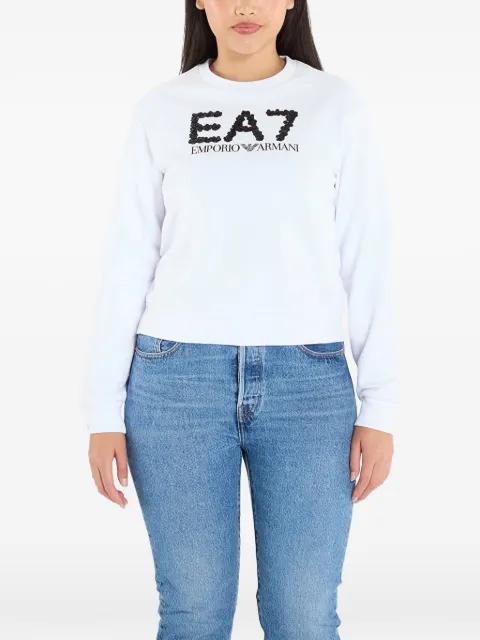 logo-embellished sweatshirt by EMPORIO ARMANI