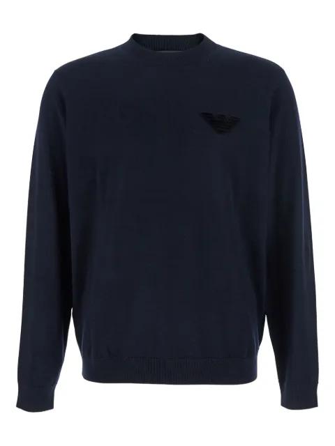 logo-embellishment sweater by EMPORIO ARMANI