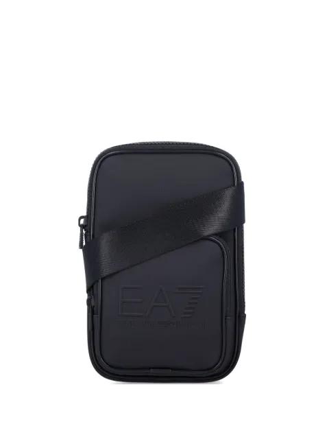 logo-embossed shoulder bag by EMPORIO ARMANI