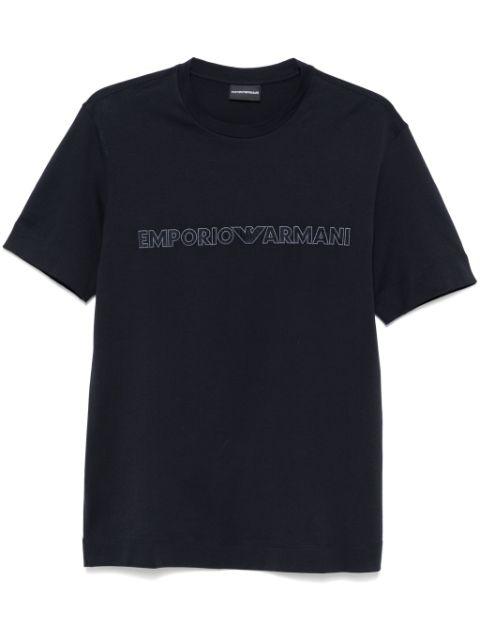 logo-embroidered T-shirt by EMPORIO ARMANI