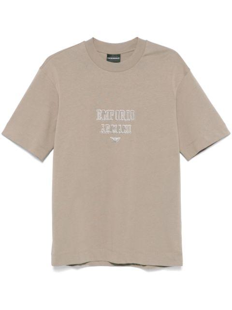 logo-embroidered T-shirt by EMPORIO ARMANI