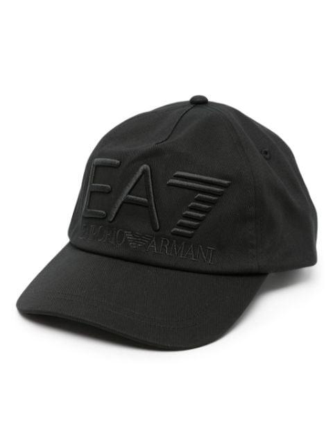 logo-embroidered cotton baseball cap by EMPORIO ARMANI