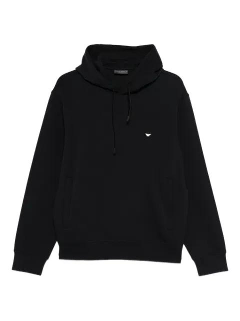 logo-embroidered hoodie by EMPORIO ARMANI