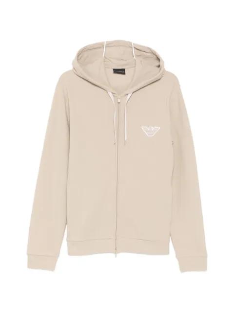 logo-embroidered hoodie by EMPORIO ARMANI