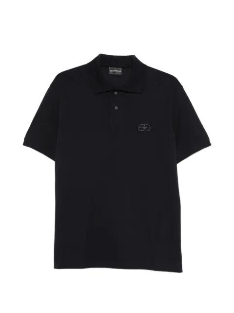 logo-embroidered polo shirt by EMPORIO ARMANI