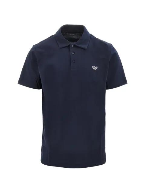 logo-embroidered polo shirt by EMPORIO ARMANI