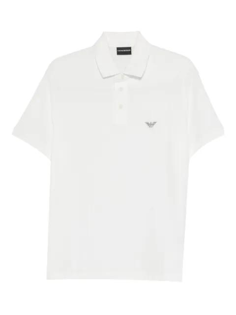 logo-embroidered polo shirt by EMPORIO ARMANI
