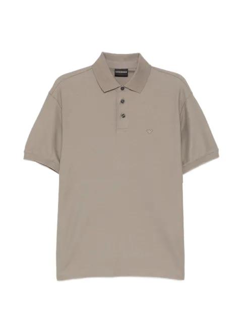 logo-embroidered polo shirt by EMPORIO ARMANI