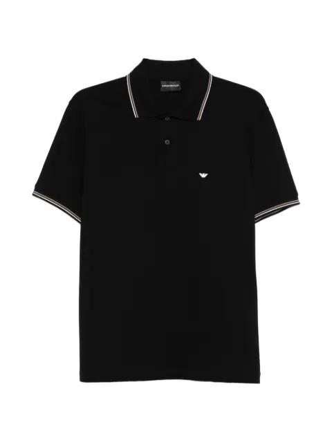 logo-embroidered polo shirt by EMPORIO ARMANI