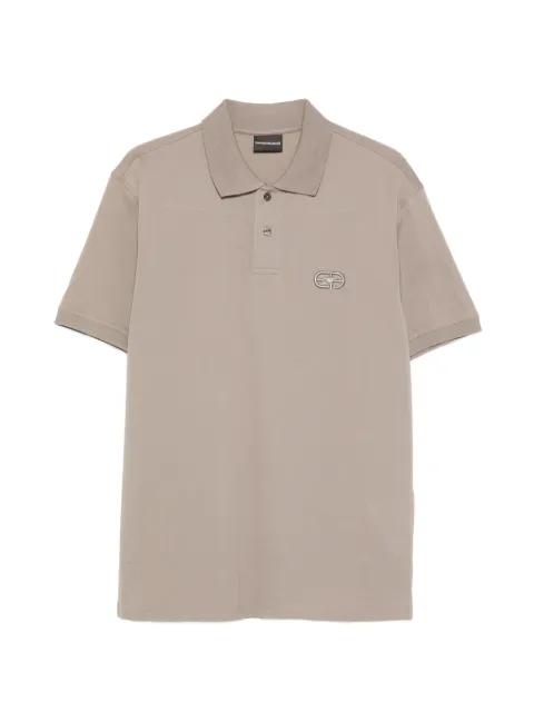 logo-embroidered polo shirt by EMPORIO ARMANI
