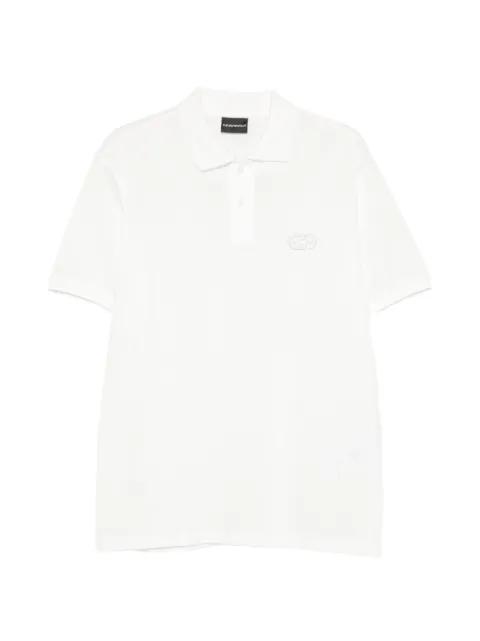 logo-embroidered polo shirt by EMPORIO ARMANI