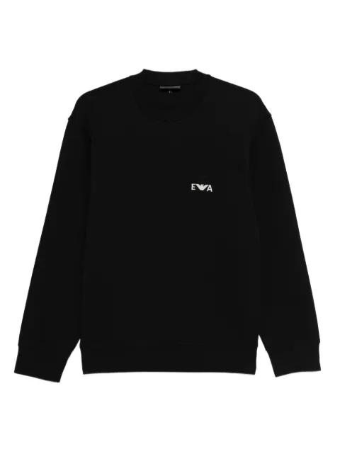 logo-embroidered sweatshirt by EMPORIO ARMANI